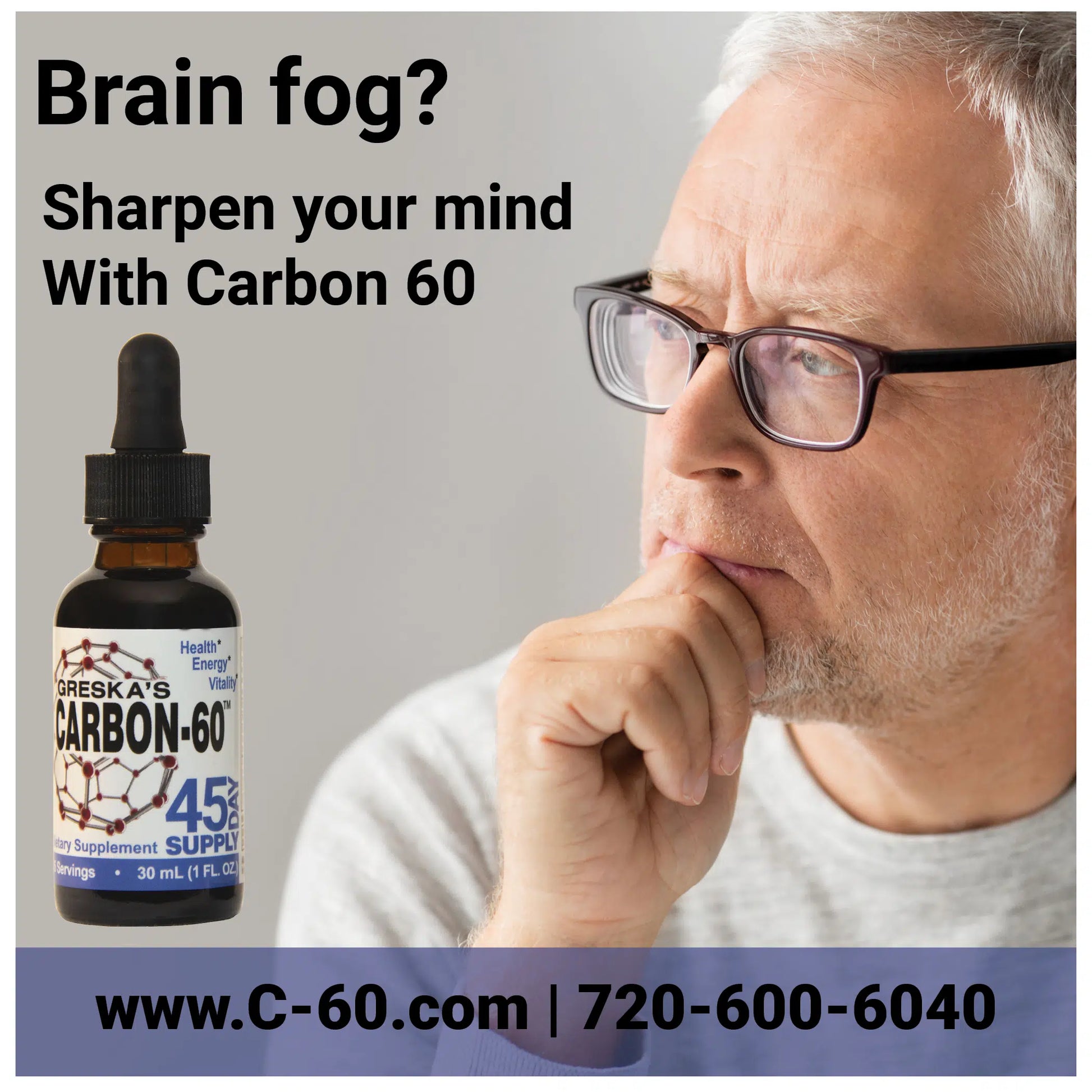 brain fog? sharpen your mind with carbon 60