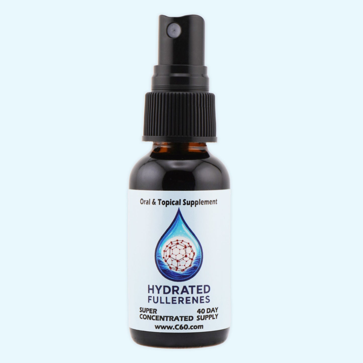Greska’s Wholesale Hydrated Fullerenes 40-Day Supply Oral/Topical in distilled water Zero Calories