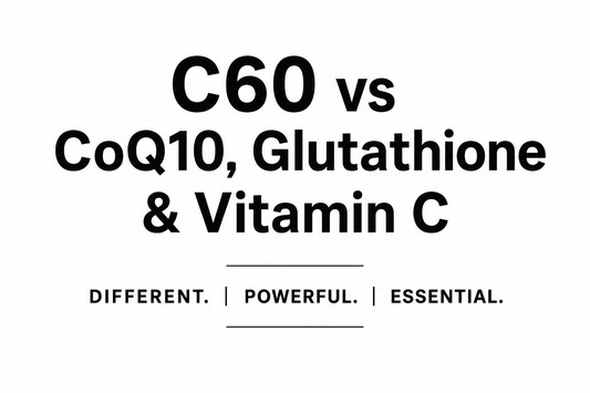 C60 vs CoQ10, Glutathione & Vitamin C