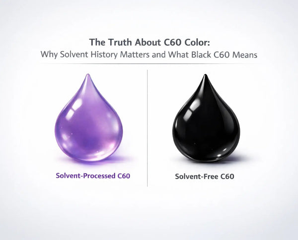 The Truth About C60 Color: Why Solvent History Matters and What Black C60 Means