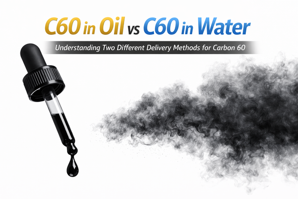 C60 in Oil vs C60 in Water Understanding Two Different Delivery Methods for Carbon 60