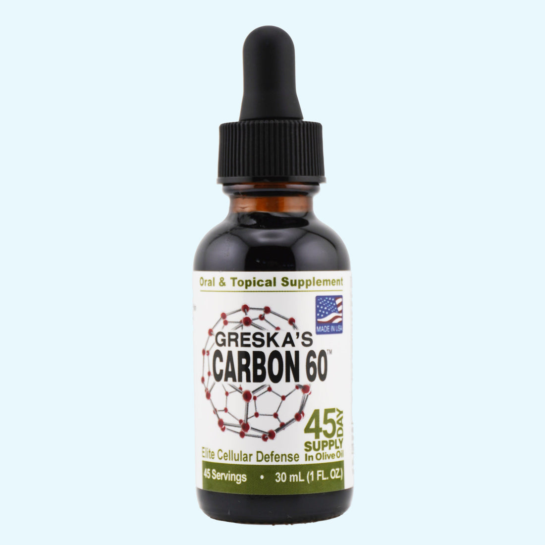 Greska’s Carbon 60 45 Day Supply in olive oil