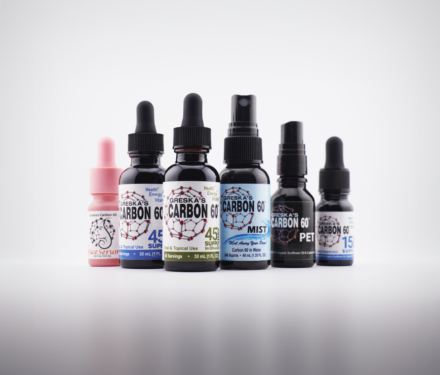 Greska's Carbon 60 product lineup