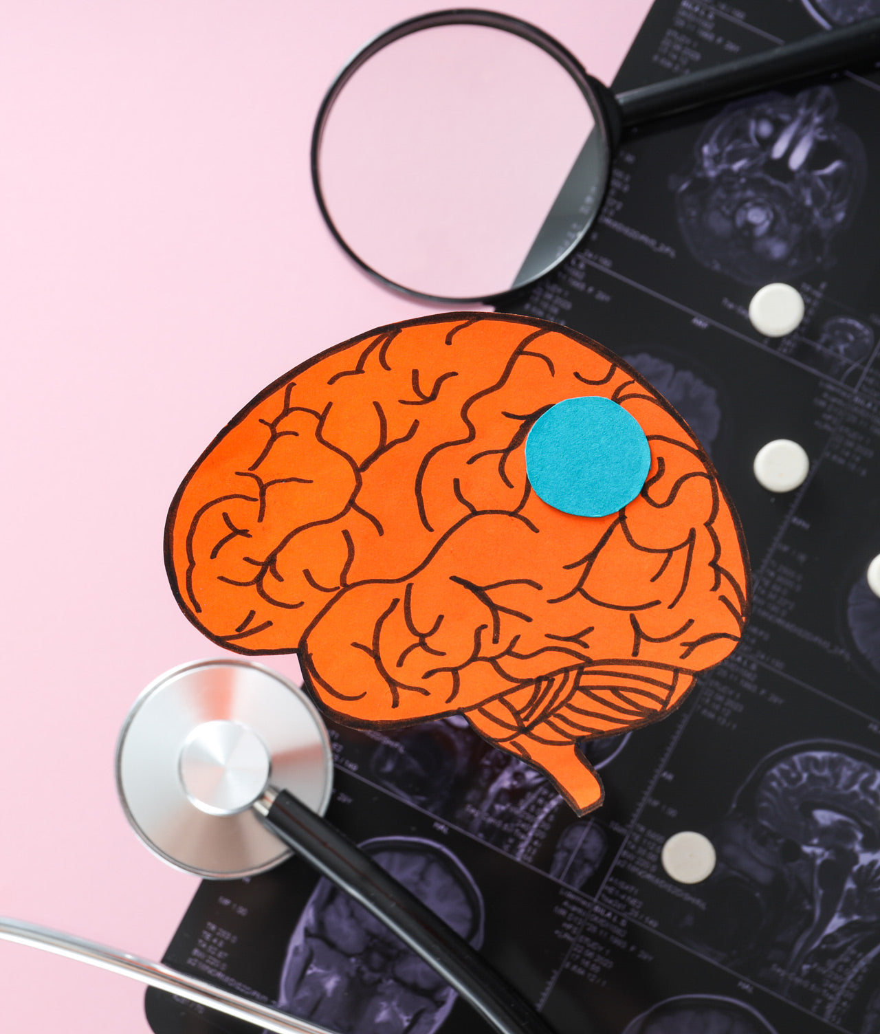 illustration of the brain  - Greskas c60 carbon 60 supplement