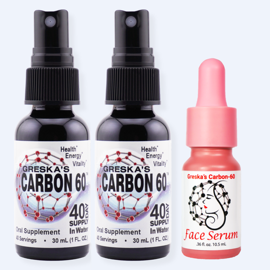 Buy 2, 40 Day c60 in water Oral Supplies Get A Free Face Serum Limited Time Deal!