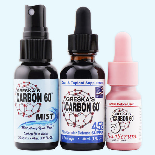 Greska's C60 Tri-Pack | The Ultimate Cellular, Anti-Inflammatory, and Beauty Overhaul Package